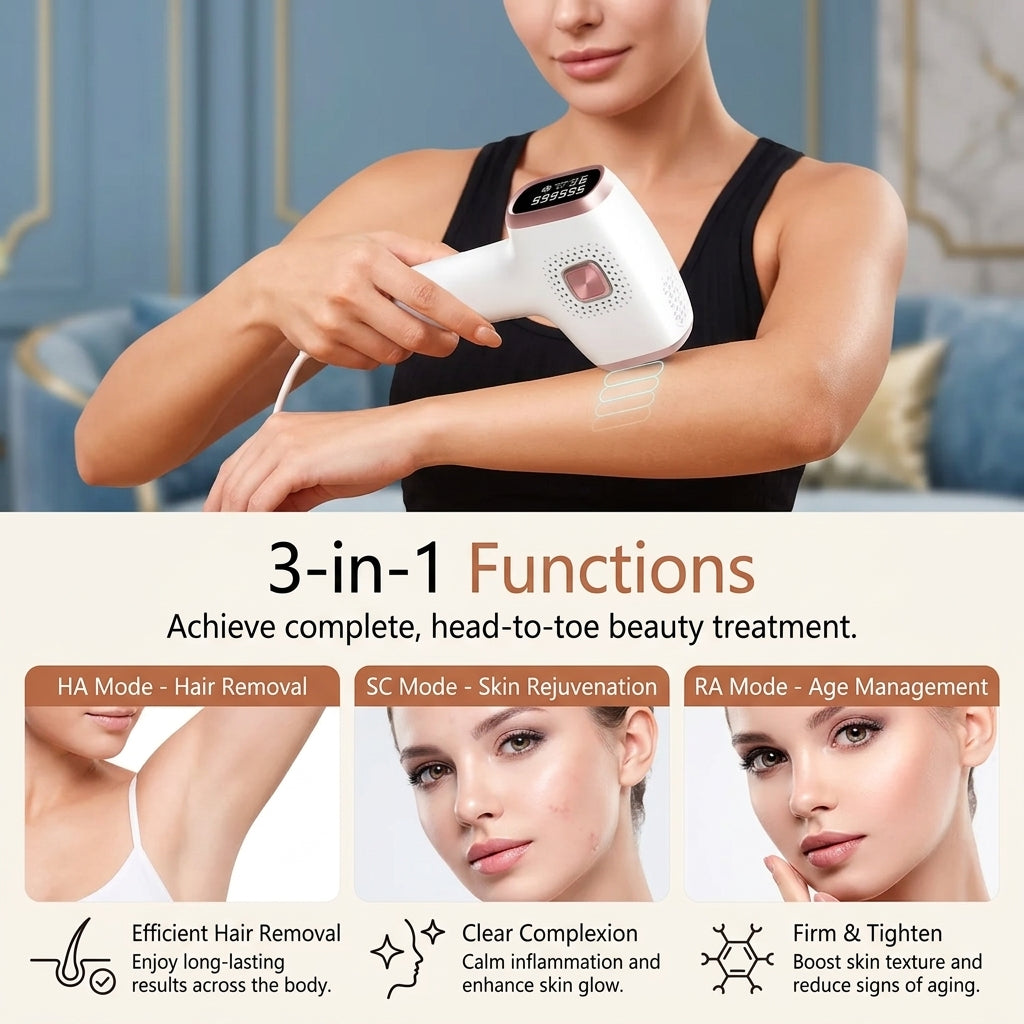 Ice-Cooling IPL Hair Removal