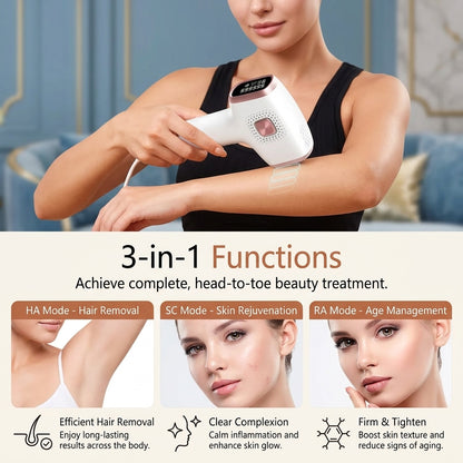 Ice-Cooling IPL Hair Removal